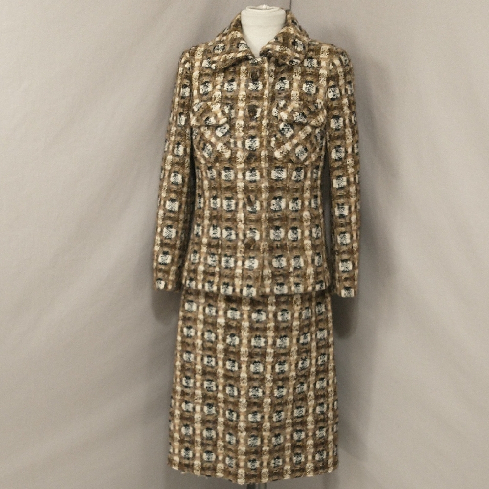 Vintage Couture Wool Suit Schibli & Harrods Switzerland Luxury Designer Quality